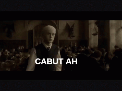 Cabut Ah GIF - Draco Malfoy Harry Potter Pergi GIFs