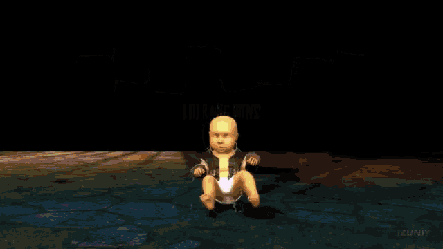 a baby is surrounded by baby blocks with the letters b and y on them