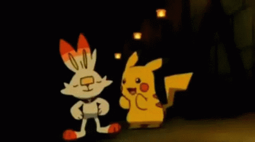 Scorbunny Pikachu GIF - Scorbunny Pikachu Pokemon GIFs