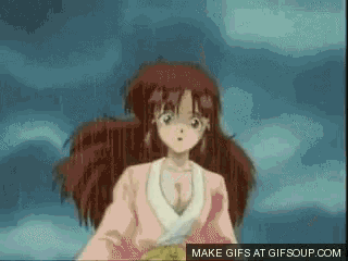 a gif of a girl with the words make gifs at gifsoup.com below it