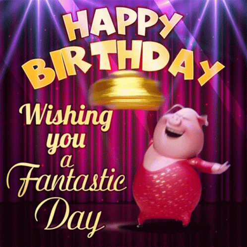 Piggy Birthday GIF - Piggy Birthday Wishes GIFs