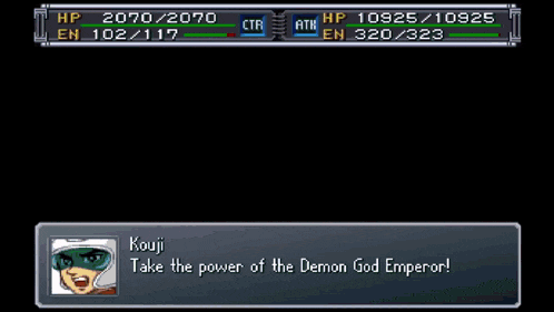 a video game with a character named kouji
