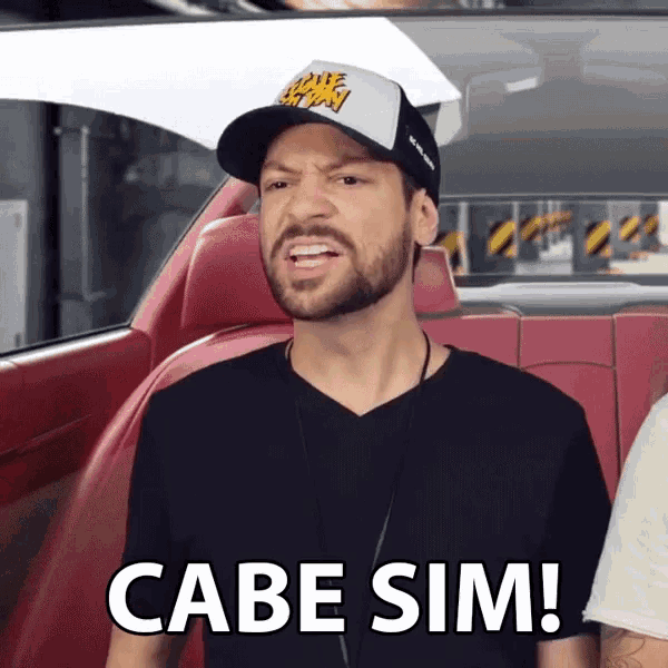 a man with a beard wearing a baseball cap that says cabe sim