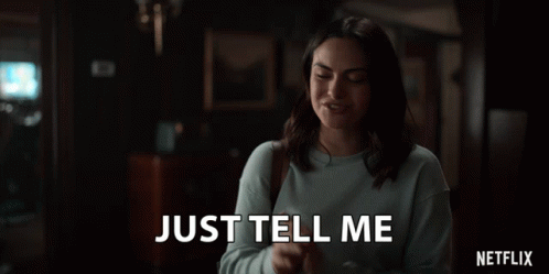 Just Tell Me Camila Mendes GIF - Just Tell Me Camila Mendes Katie GIFs