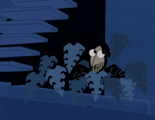 bubbles from the powerpuff girls is standing on a balcony