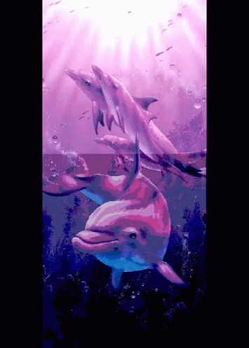 3d Dolphins GIF - 3d Dolphins Under The Sea GIFs