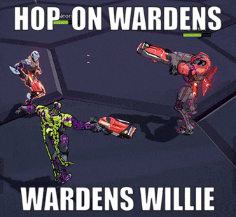 a poster that says hop on wardens wardens willie on the bottom