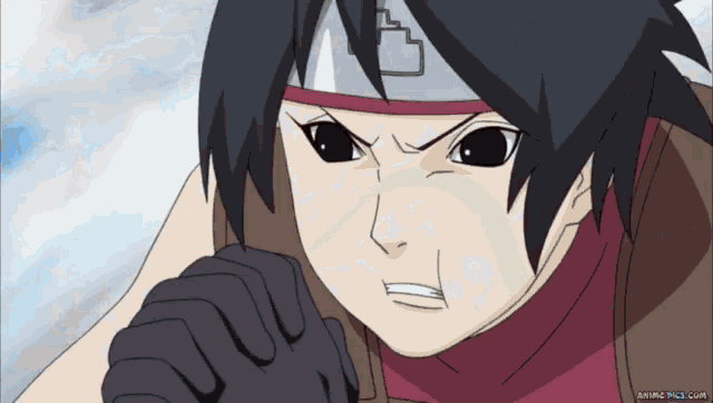 a close up of a person 's face with the website anime-pics.com in the bottom right corner