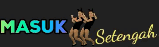 a masuk setengah logo with two women dancing