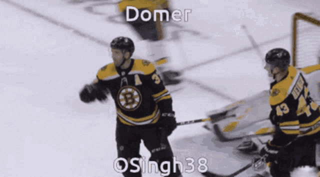 a hockey player in a jersey with the number 43 on it