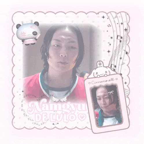 a picture of a man with the name namoyu de lulo written on it