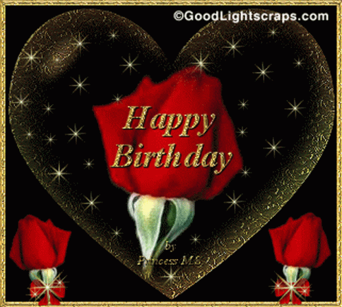 Happy Birthday Arose GIF - Happy Birthday Arose Red Rose GIFs