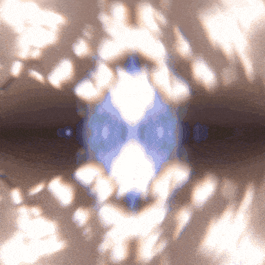 a blurred image of a blue and white circle