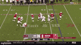 a football game between texas and houston