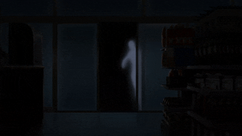 a shadow of a person is visible in a store with a sign that says free