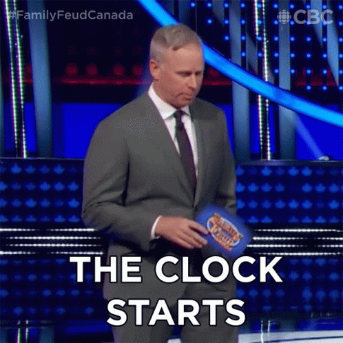 The Clock Starts Family Feud Canada GIF - The Clock Starts Family Feud Canada The Timer Begins GIFs