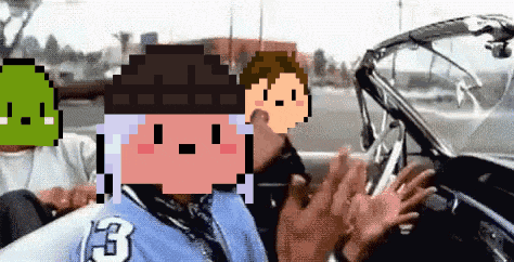 a pixel art of a person with the number 3 on the back of their shirt