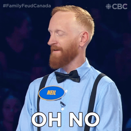 Oh No Neil GIF - Oh No Neil Family Feud Canada GIFs