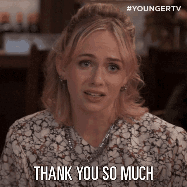 Thank You So Much Caitlin Miller GIF - Thank You So Much Caitlin Miller Younger GIFs