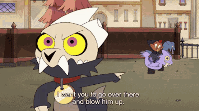 The Owl House King GIF - The Owl House King Blow Him Up GIFs