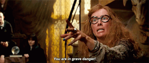 You Are In Grave Danger Harry Potter GIF - You Are In Grave Danger Harry Potter Sybill Patricia Trelawney GIFs