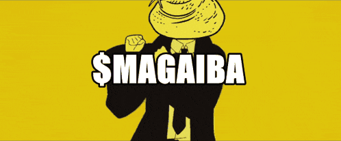 a group of men are standing in a row with the words $ magaiba written in white