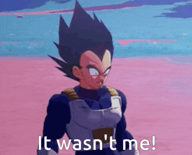 a cartoon character with the words it wasn 't me
