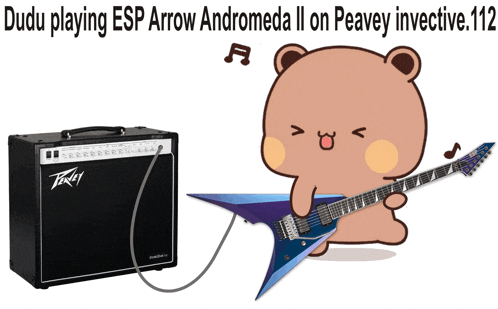 dudu playing esp arrow andromeda ii on peavey invective-112