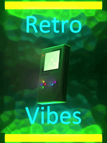 Gameboy Retro Vibe Neon Gaming GIF