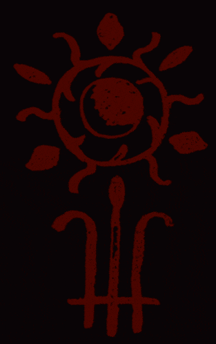 a black background with red letters and the word revelation