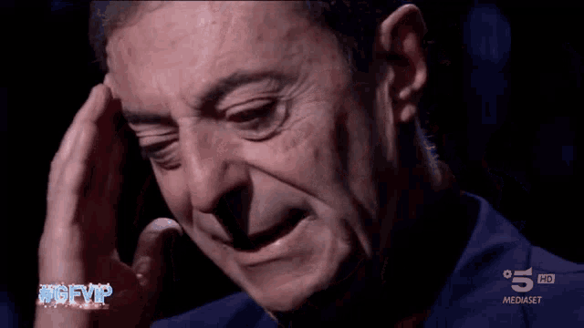 a close up of a man 's face with the words 5 hd on the bottom