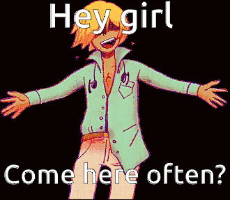 a cartoon of a doctor with the words hey girl come here often written below him