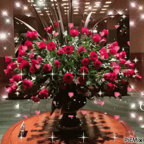 Hearts Flower GIF - Hearts Flower Vase GIFs