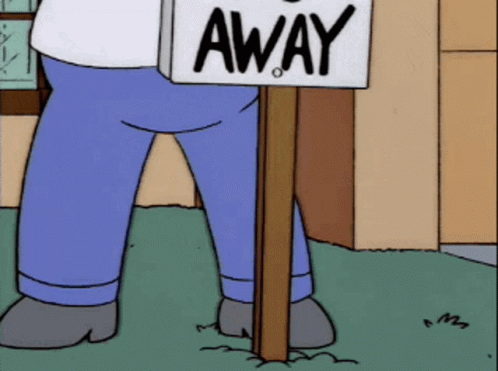 Go Away GIF - Go Away Homer GIFs