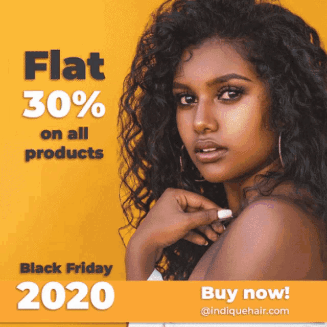 an advertisement for black friday 2020 with a woman