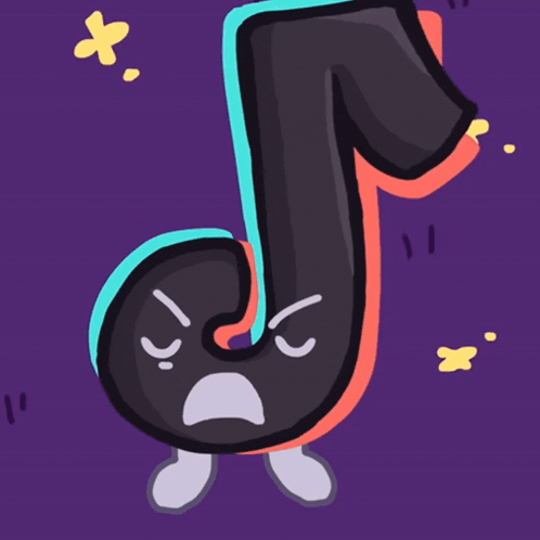 a cartoon drawing of a letter j with an angry face on it