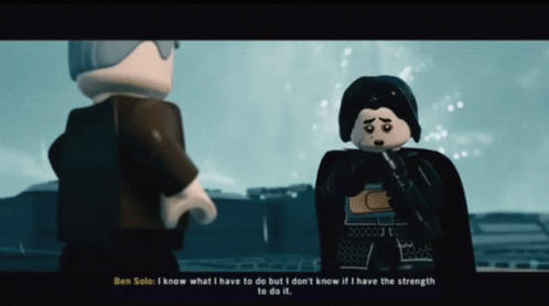 Lego Star Wars Kylo Ren GIF - Lego Star Wars Kylo Ren I Know What I Have To Do But I Dont Have The Strength To Do It GIFs