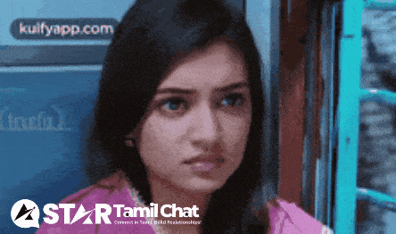 a star tamil chat advertisement with a woman looking at the camera