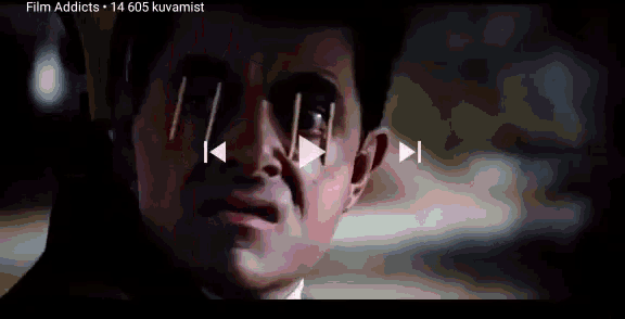 a close up of a man 's face and the words film addicts 14 605 kuvamist