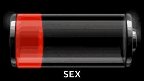 a black battery with the words need sex written on it .