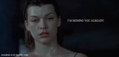 Resident Evil GIF - Im Missing You Already Resident Evil Mila Jovovic GIFs