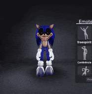 a cartoon of sonic the hedgehog dancing in the dark