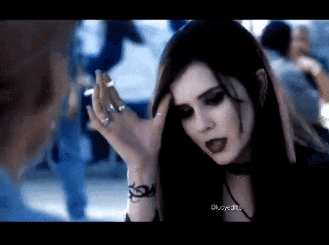 Lucyeditts Gothic Girl GIF - Lucyeditts Gothic Girl Goth Girl GIFs