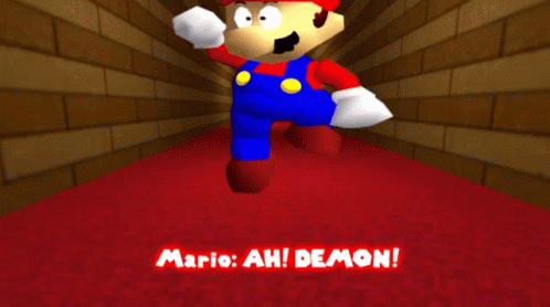 Smg4 Mario GIF - Smg4 Mario Ah Demon GIFs