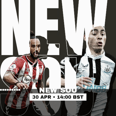 an advertisement for a soccer game between new southampton and manchester city