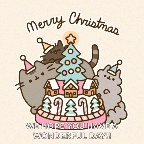 Merry Christmas Pusheen GIF - Merry Christmas Pusheen Cats GIFs