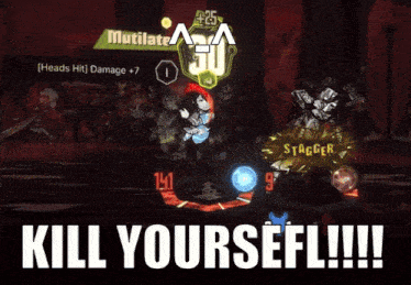 a screenshot of a video game that says " kill yourself "