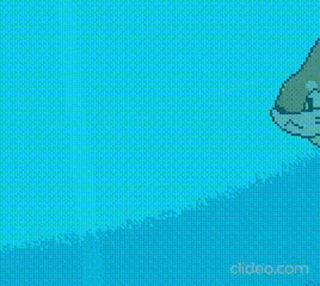 a pixel art drawing of a cat holding a fish