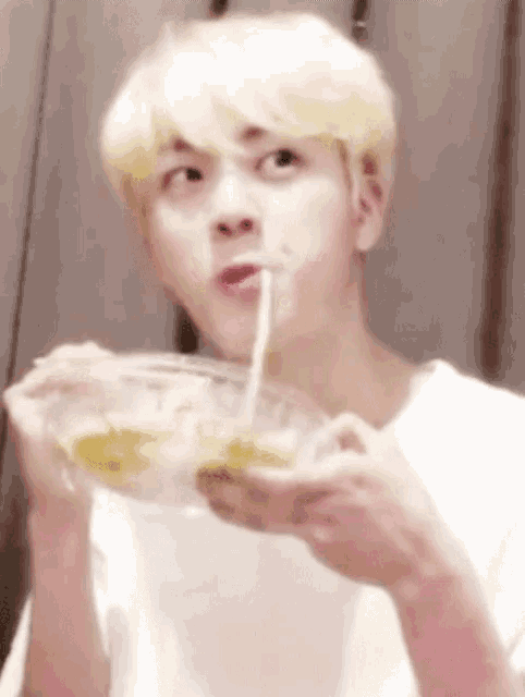 Jin Eating GIF - Jin Eating Confused GIFs