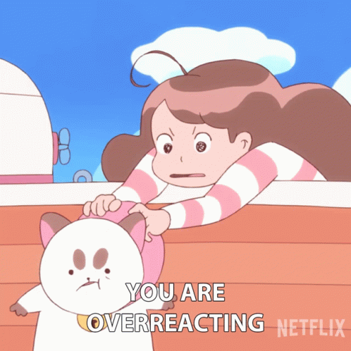 You Are Overreacting Bee GIF - You Are Overreacting Bee Puppycat GIFs